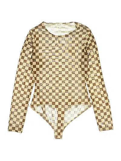 Pre-owned Le Lis Bodysuit In Gold
