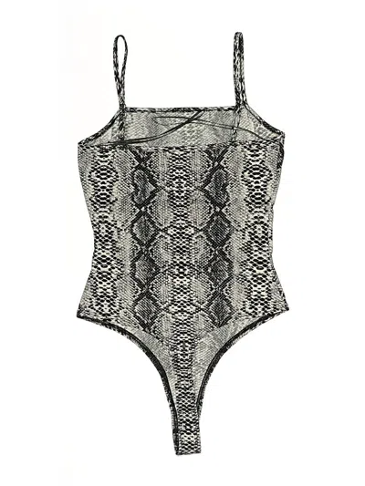 Pre-owned Le Lis Bodysuit In Gray