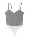 Le Lis Bodysuit In Gray