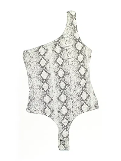 Pre-owned Le Lis Bodysuit In Silver