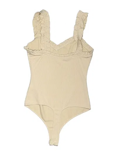 Pre-owned Le Lis Bodysuit In Tan