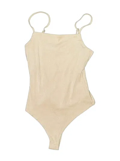 Pre-owned Le Lis Bodysuit In Tan