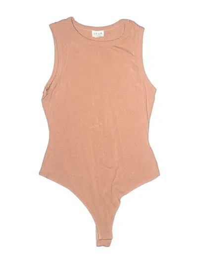 Pre-owned Le Lis Bodysuit In Tan