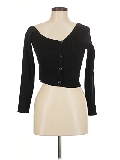 Pre-owned Le Lis Cardigan Sweater In Black