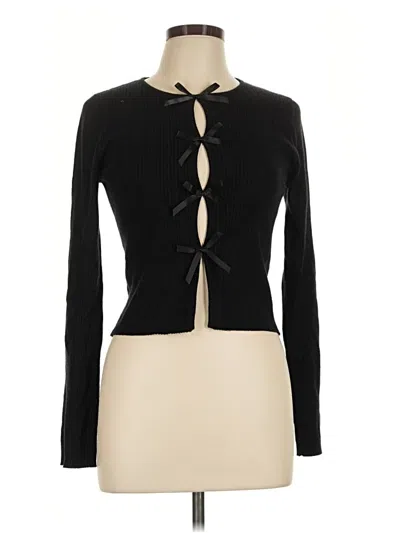 Pre-owned Le Lis Cardigan Sweater In Black