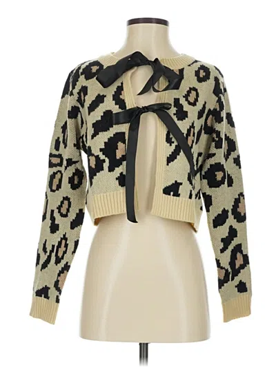 Pre-owned Le Lis Cardigan Sweater In Gold