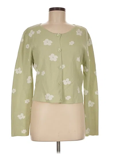 Pre-owned Le Lis Cardigan Sweater In Green