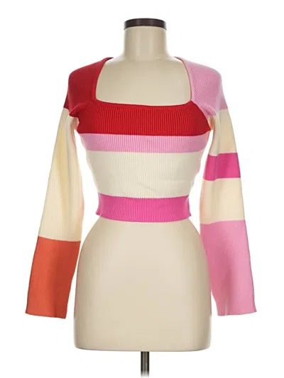 Pre-owned Le Lis Cardigan Sweater In Pink