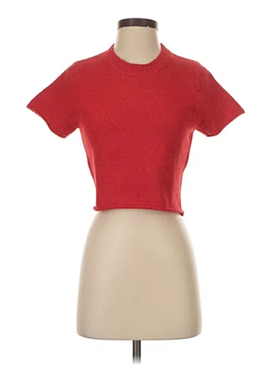 Pre-owned Le Lis Cardigan Sweater In Red