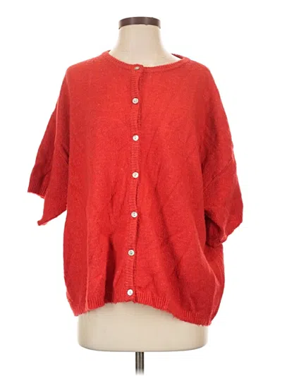 Pre-owned Le Lis Cardigan Sweater In Red