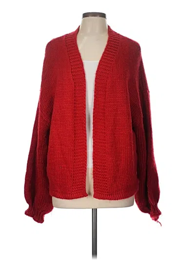 Pre-owned Le Lis Cardigan Sweater In Red