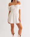 Le Lis Carolina Off The Shoulder Dress In White