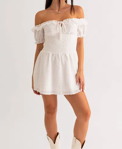 Le Lis Carolina Off The Shoulder Dress In White