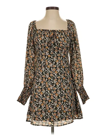 Pre-owned Le Lis Casual Dress In Brown