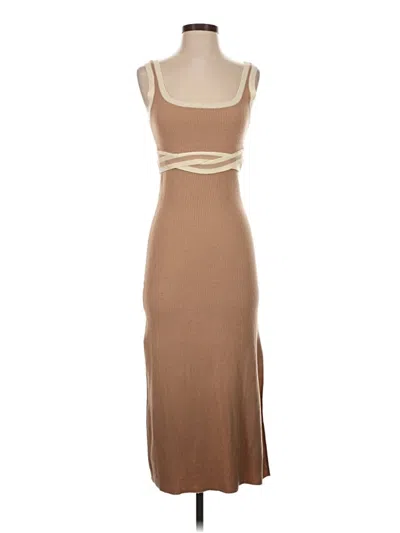 Pre-owned Le Lis Casual Dress In Brown