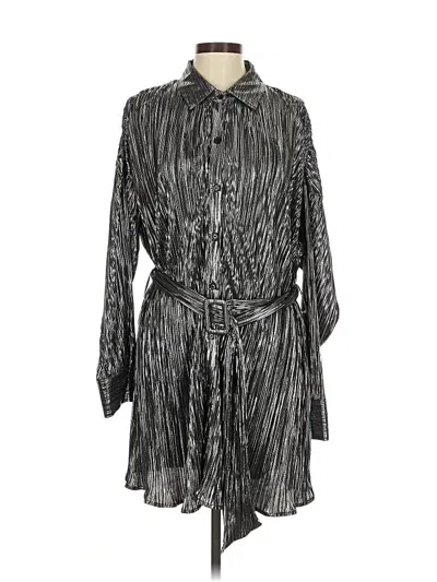 Pre-owned Le Lis Casual Dress In Silver