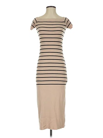 Pre-owned Le Lis Casual Dress In Tan