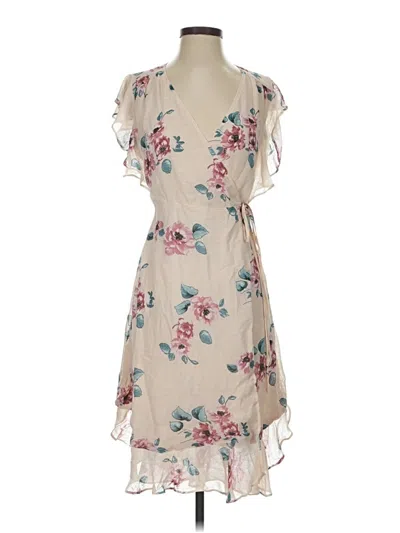 Pre-owned Le Lis Casual Dress In Tan