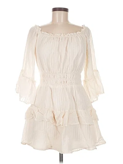 Pre-owned Le Lis Casual Dress In White