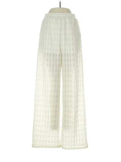 Pre-owned Le Lis Casual Pants In White