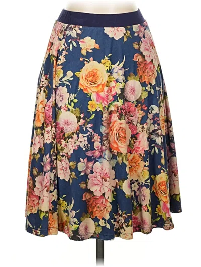 Pre-owned Le Lis Casual Skirt In Blue