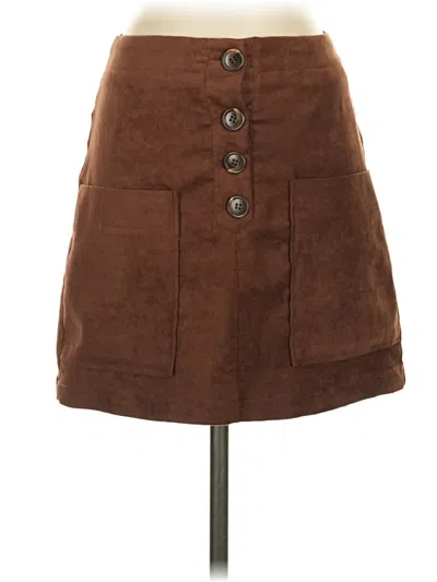 Pre-owned Le Lis Casual Skirt In Brown