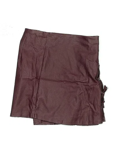 Pre-owned Le Lis Casual Skirt In Burgundy