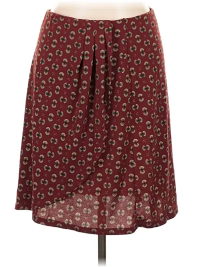 Pre-owned Le Lis Casual Skirt In Burgundy
