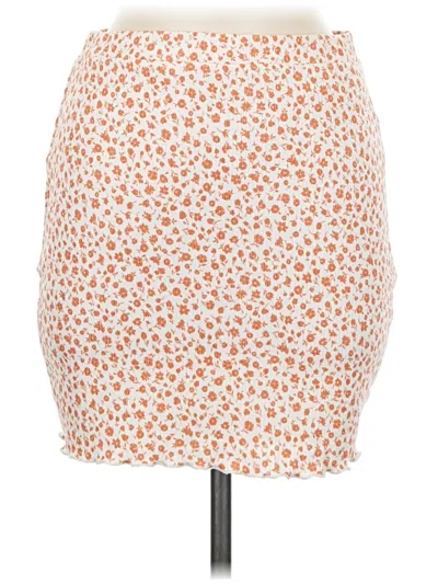 Pre-owned Le Lis Casual Skirt In Orange