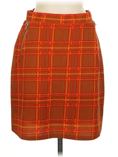 Pre-owned Le Lis Casual Skirt In Orange