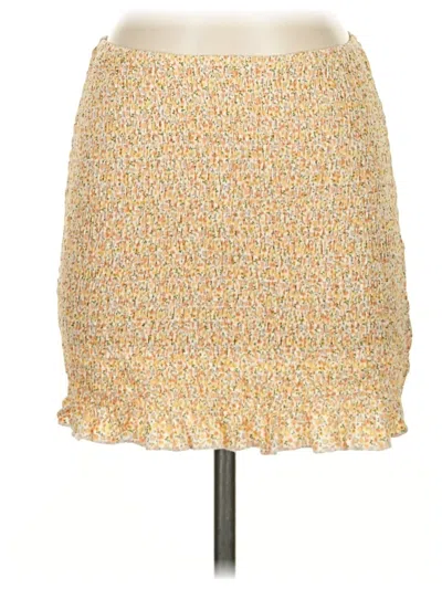 Pre-owned Le Lis Casual Skirt In Yellow