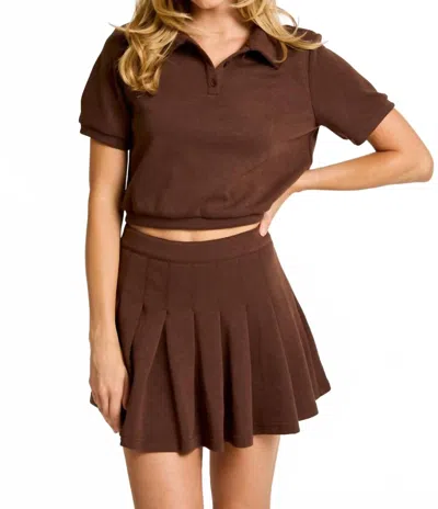 Le Lis Charm Two Piece Set In Chesnut In Brown