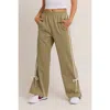 LE LIS CLOSE TO YOU BOW TRACK PANTS IN SAGE