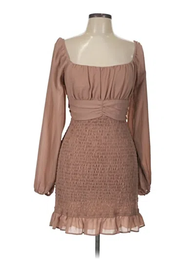 Pre-owned Le Lis Cocktail Dress In Brown