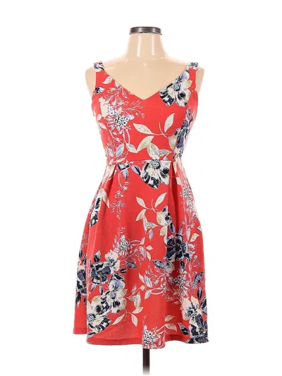 Pre-owned Le Lis Cocktail Dress In Red