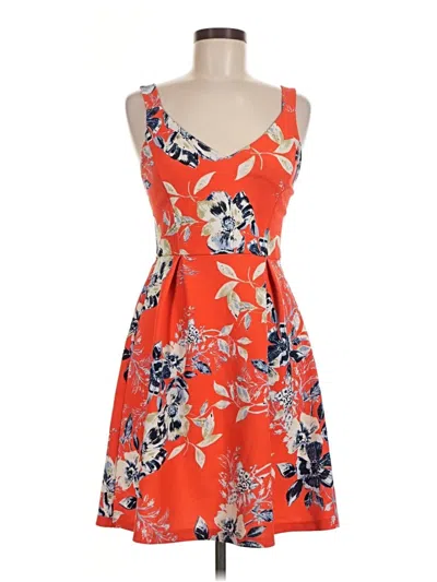 Pre-owned Le Lis Cocktail Dress In Red