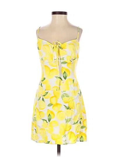 Pre-owned Le Lis Cocktail Dress In Yellow
