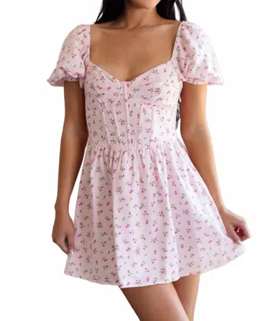 Le Lis Danica Mini Dress In Pink