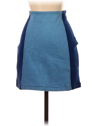 Pre-owned Le Lis Denim Skirt In Blue