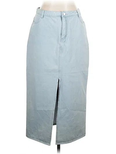 Pre-owned Le Lis Denim Skirt In Blue