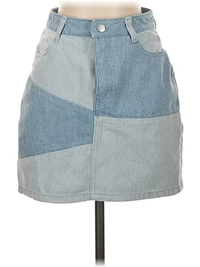 Pre-owned Le Lis Denim Skirt In Blue