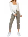 Le Lis Desert Muse Jeans In Olive-snake In Brown