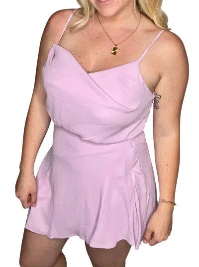 Le Lis Eyes On You Drape Dress In Lavender In Purple