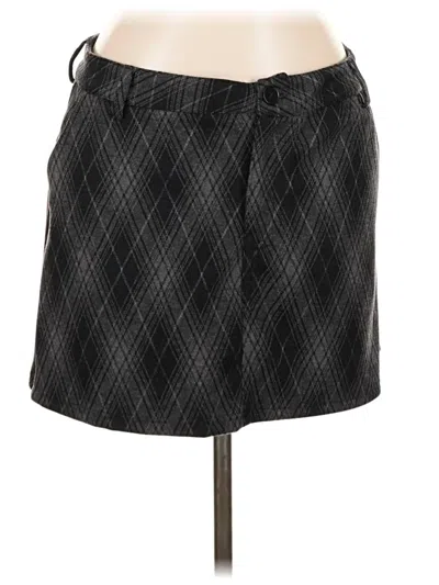 Le Lis Faux Leather Skirt In Black