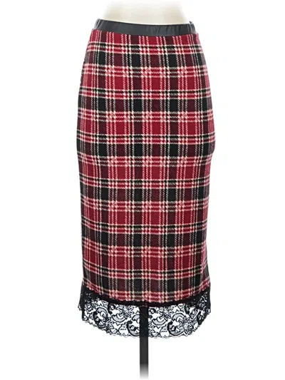 Pre-owned Le Lis Formal Skirt In Red