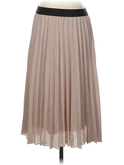 Pre-owned Le Lis Formal Skirt In Tan