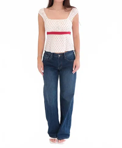 Le Lis Gabriella Tie Top In White