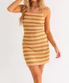 Le Lis Hadley Bodycon Halter Dress In Multi