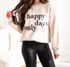 Le Lis Happy Days Only Sweatshirt In Beige In Beige