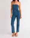 Le Lis Haven Denim Jumpsuit